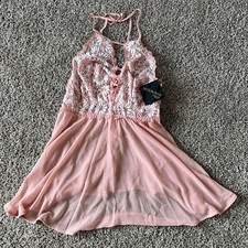 Seductivewear Cinema Etoile Gown 2 Piece Set Womens XL Slip Lingerie Thong NWT