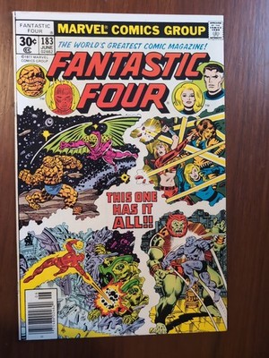 Fantastic Four #183 30 Cent Variant (Marvel Comics June 1977) High Grade