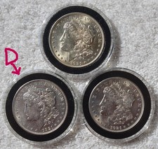 1921-D + (2) 1921-P Morgan Silver Dollars AU - 3 Coin Lot