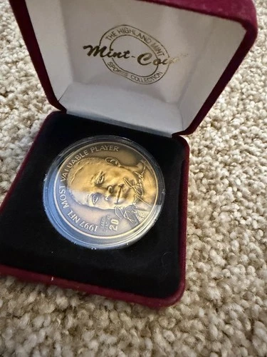 Highland Mint 1 oz bronze Bullion Art Round Barry Sanders HOF