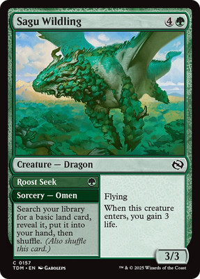x1 Sagu Wildling // Roost Seek TDM Tarkir Dragonstorm MTG 157 COMMON M/NM 1x