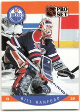 1990-91 Pro Set #94 Bill Ranford Edmonton Oilers