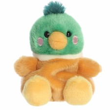 Aurora  Palm Pals  Puddles Mallard Duck  5 Inch Stuffed Animal Toy 1-479 Forest