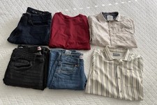 Boys Clothes Lot Of 6 Size 10-12 Levi's Jeans WXYZ , T-Shirt And 2 Shirt