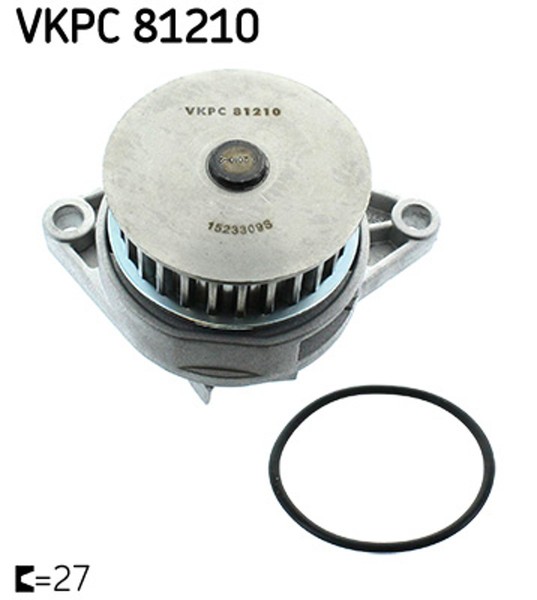 SKF Wasserpumpe MotorküHlung Vkpc 81210 FüR Seat VW Skoda Polo FOX Ibiza Arosa 3-image