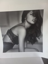 Rare Victorias Secret store display Cardboard Poster Art Adrianna Lima 34x34