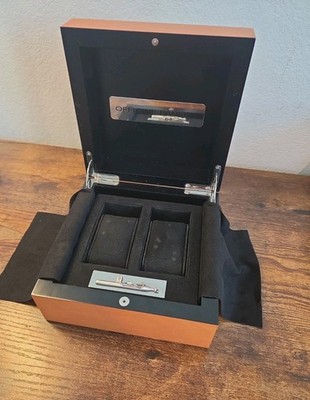 PANERAI LUMINOR SUBMERSIBLE PEARWOOD OEM CUSTOM DOUBLE WATCH BOX SET AUTHENTIC 2