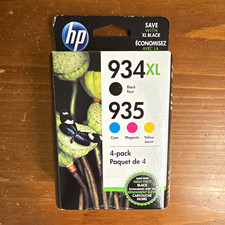 HP 934XL/935 Genuine Inkjet Ink Cartridges 4-Pack BK C M Y Exp 6/22