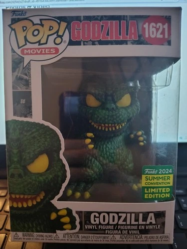 2024 Funko Pop Vinyl Movies #1621 Godzilla Summer Convention Exclusive
