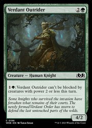 Verdant Outrider - Wilds of Eldraine (WOE) #196