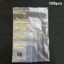Thickened Clear Resealable Bags 5x7 8x12 10x15 12x17 15x22 18x26cm 0.12mm 100Pcs
