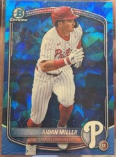 2025 Bowman Chrome Draft Sapphire Edition - Aidan Miller #BDC-180 (RC)