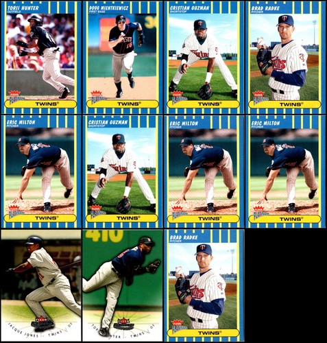 Fleer Platinum Minnesota Twins (11) Card Lot - LIMITED EDITION – RARE GEM
