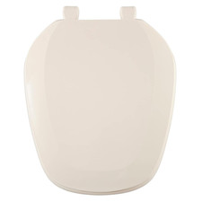 Eljer Emblem round Toilet Seat, Square Shape, Residential, Natural
