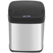 HOMCOM Automatic Sensor Dustbin Stainless Steel Rubbish Waste Bin Trash 20L