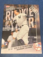 Aaron Judge 2017 Topps Now Offseason AL Rookie of The Year Card #OS64 Yankees RC. rookie card picture