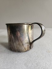 Vintage Oneida Community Silver Plated Baby Cup Decorative Handle 2 " 2 "