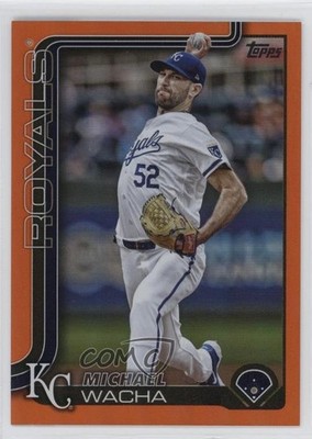2025 Topps Series 2 Orange Rainbow Foilboard 21/25 Michael Wacha #421 1th2