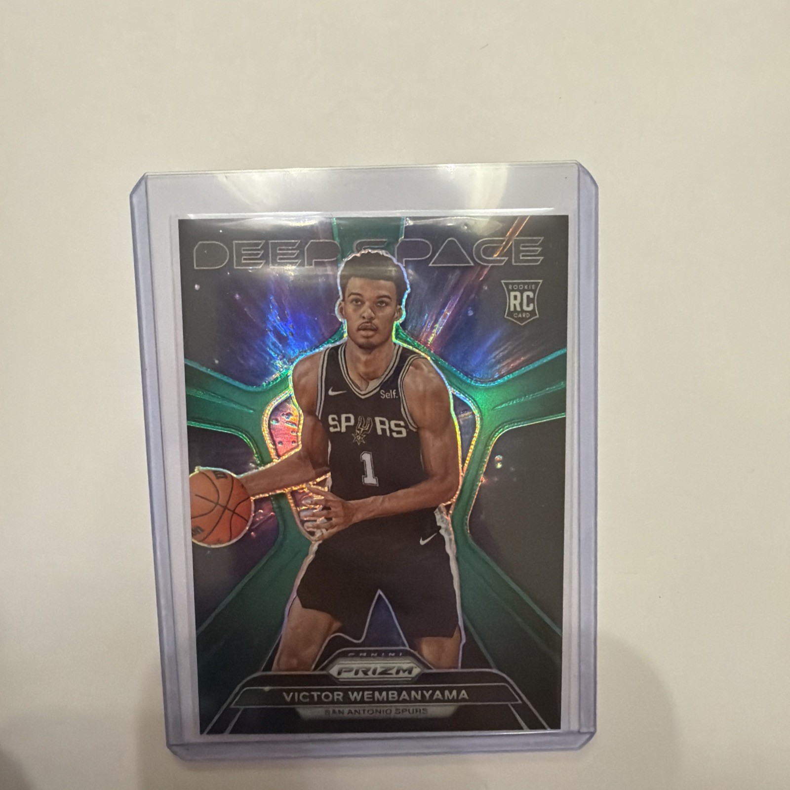 2023-24 Panini Prizm - Deep Space Victor Wembanyama #1 Green Prizm (RC)