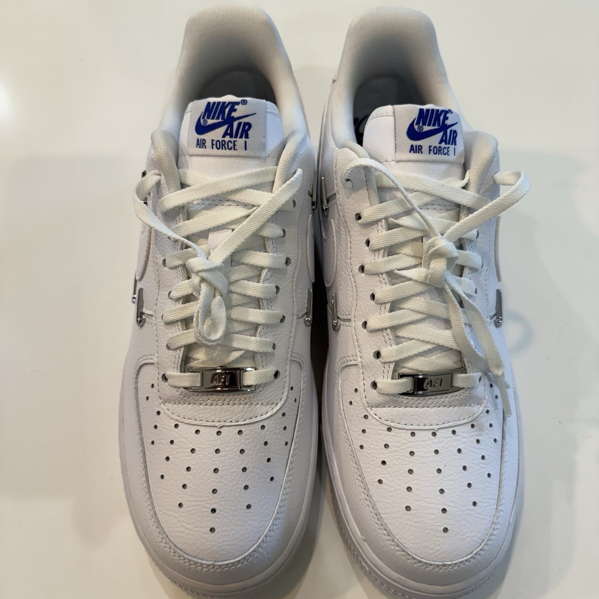 Size 9 - Nike Air Force 1 '07 LX Sisterhood - White Metallic