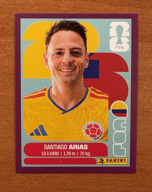 2026 Panini FIFA World Cup Santiago Arias Colombia COL9 Purple Parallel