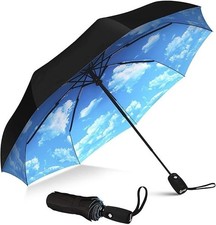 REPEL Windproof Travel Umbrella Compact Withstands Winds up to 85MPH Strongest