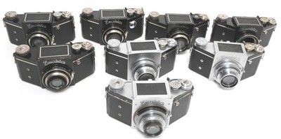 Fascinating Lot of 8 x vintage collectable Ihagee Exakta cameras mixed NOTTESTE
