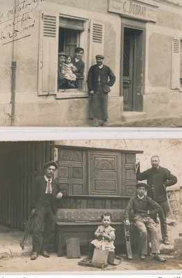 FOTOKARTE ZUM SUCHEN: Schreinerei c. Dubray, Holz Möbel Tischlerie 2CPA -