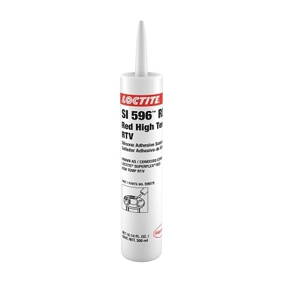 Superflex Red High Temp RTV, Silicone Adhesive Sealant, 300 mL Cartridge, Red