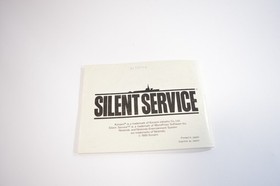 Notice Silent Service Nintendo Nes  Pal Fah original Booklet authentic
