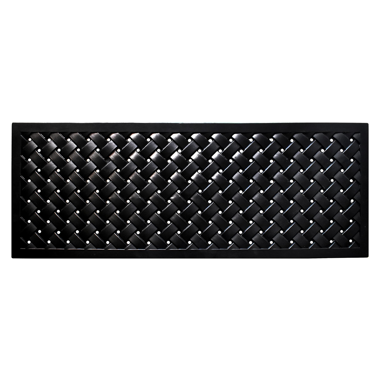 900072448 Hampton Weave Rubber Doormat, 24