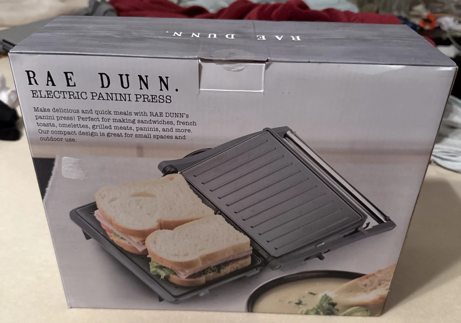 NEW Rae Dunn Electric Panini Press - Never Taken Out Of The Box