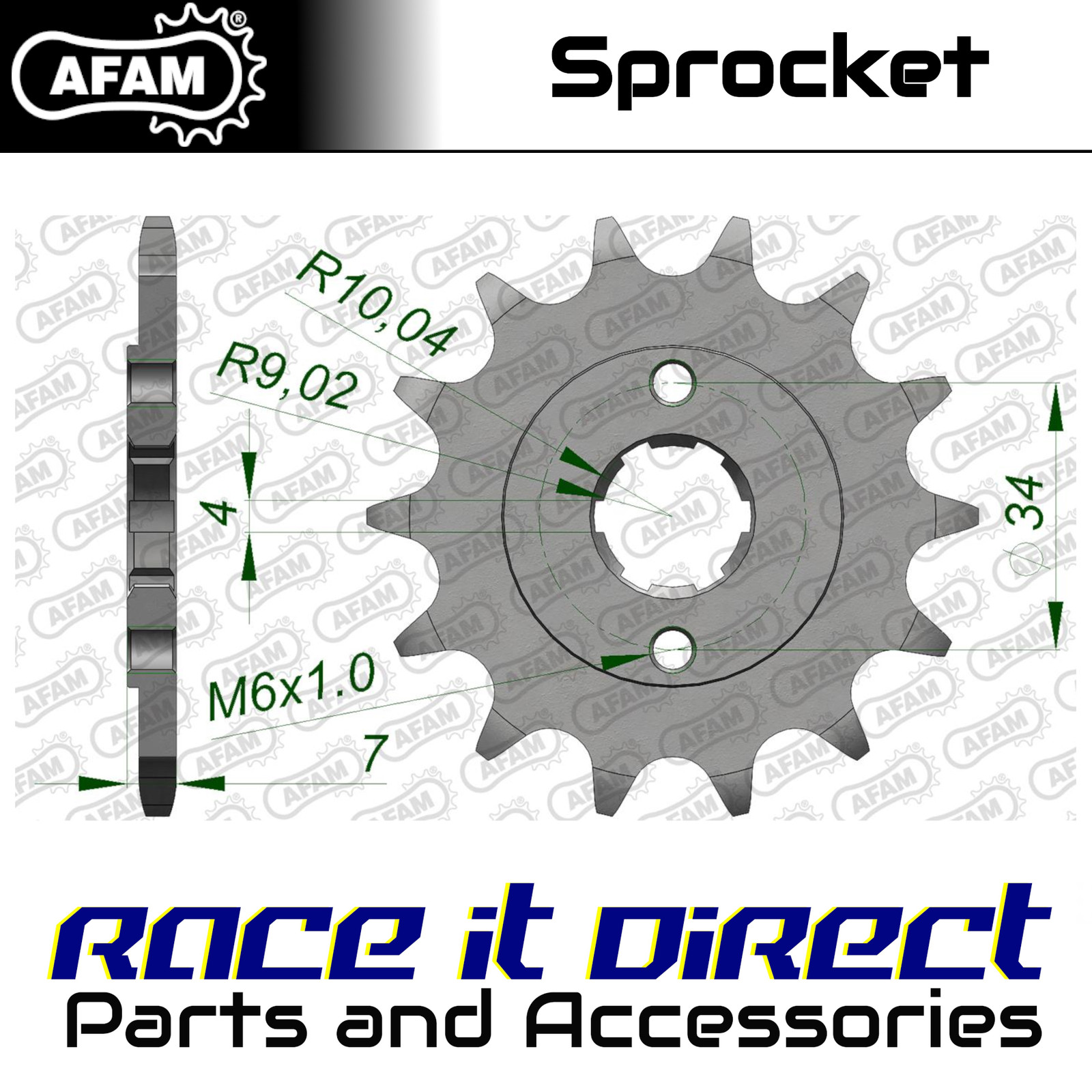 Sprocket for HONDA MTX 200 RW 1983-1986 13T Front AFAM