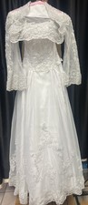 Wedding Dress - PC Mary  s - Estimated size is 8 - 12 - Preserved in box-See pics