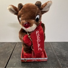 Rudolph the Reindeer Light-Up Musical Plush Plays Saxophone Christmas