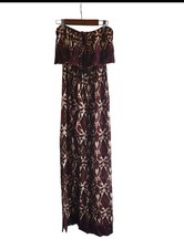 Forever 21 Women's Burgundy Maxi Dress Size Small Boho Vibes