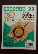 1977 ROTARY SHEET ECUADOR VF MNH