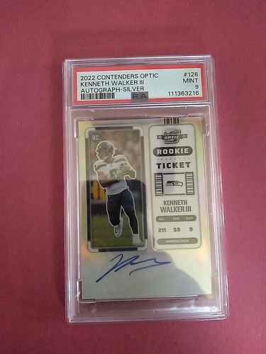 2022 Kenneth Walker III Contenders Optic Silver Auto. Rookie Ticket #126 SB MVP 