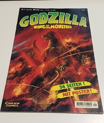 Godzilla King of the Monsters Carlsen Comics mit Poster Nr. 1 August 1998 E47237
