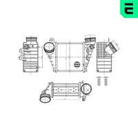 LadeluftküHler Era 672073 FüR Vw Bora Variant 1J6 Golf 4 1J1 1J5 1 1J2 Van Tdi 2