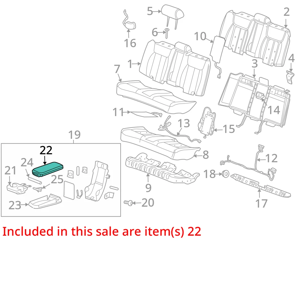 SE ADAPTA A CADILLAC DTS 2006-2011 TAPA 25822226 - NUEVO OEM 25822226 Foto 2 de 3
