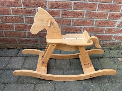 Pinolino - Holz Schaukelpferd massiv - Kinder - Natur - nur Aholung