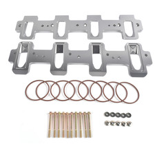 HOT-Intake Manifold Adapters Fit for LS Cathedral Port Cylinder Head to Rectangl