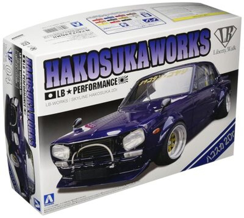Aoshima Bunka Kyozai 1/24 Liberty Walk Series No.4 Nissan Skyline Hakosuka 2Dr