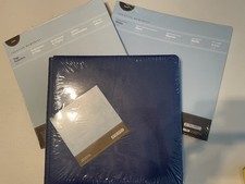 NEW Creative Memories 12x12 Page Protectors, white pages navy album