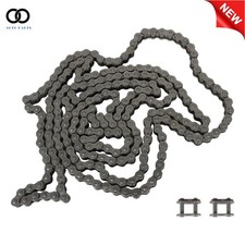 Carbon Steel Roller Chain 40 10 Feet 10pcs with 20 Connecting Links 0.5" Pitch