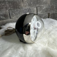 Vintage General Electric Alarm Electric Clock Spherical Design Works made in USA