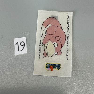 #79 Flegmon Dunkin Bubble Gum 2000 Pokemon Sticker Nintendo