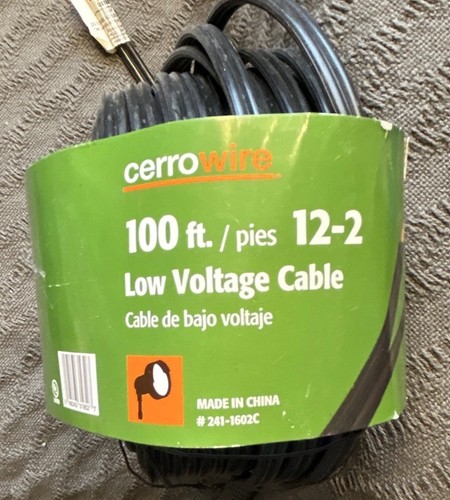 Cerrowire 12-2 Low Voltage Landscape Lighting Cable - Partial Spool - 6.17 lbs
