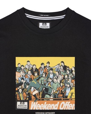 Weekend Offender SELHURST GRAPHIC TEE BLACK